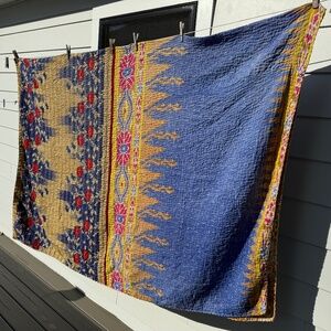 Queen size vintage kantha quilts NEVER USED